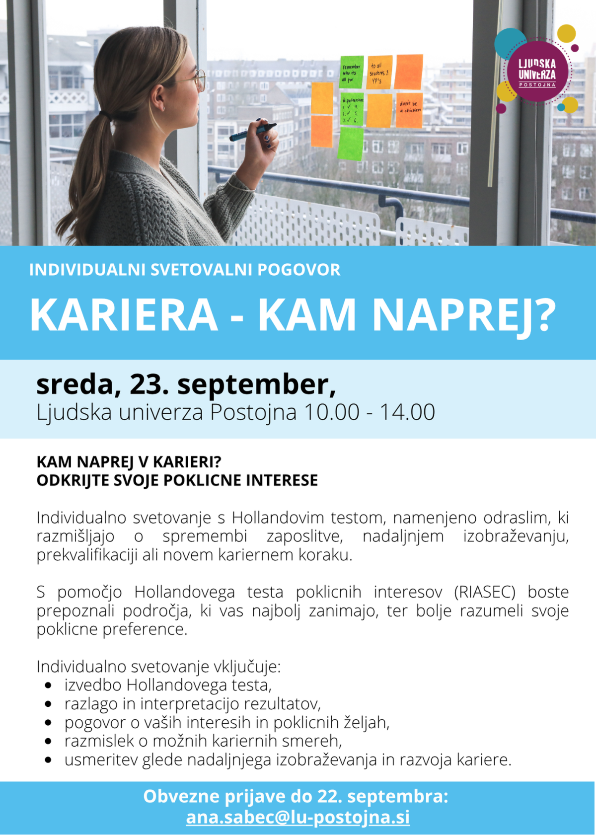kariera - kam naprej